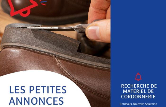 Recherche de matériel de cordonnerie - Bordeaux